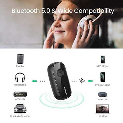 UGREEN-receptor Bluetooth 5,3, adaptador manos libres para coche