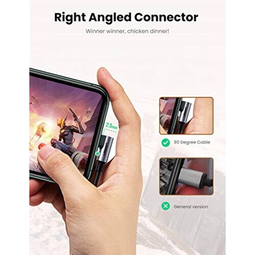 UGREEN Cable USB-C a Lightning de Ángulo Recto 90 Grado us AirPods Pro iPad y más