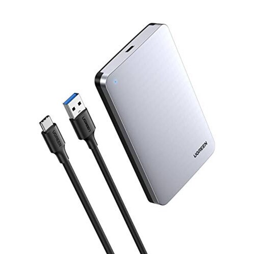UGREEN Carcasa Disco Duro USB C con UASP Caja de Disco  n Cable USB C a USB A 3.0