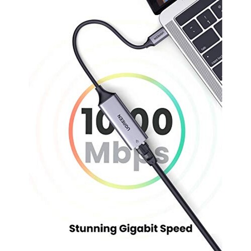 UGREEN - Adaptador USB C a Ethernet RJ45 a Thunderbolt  face Book 2 Go Chromebook