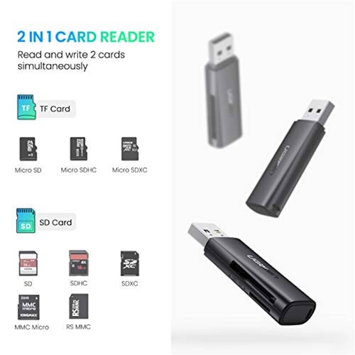 Lector de Tarjetas SD UGREEN 5Gbps Lector Tarjeta USB 3  PS4 PS3 Xbox One PC iMac