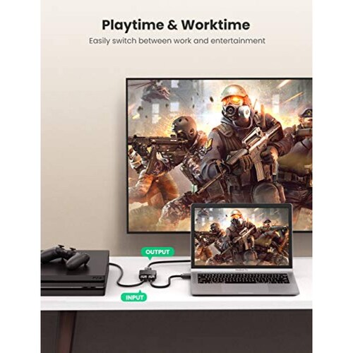 UGREEN HDMI Switch Bidirectional 2 Entradas 1 SalidaLad TV Pantalla del Proyector