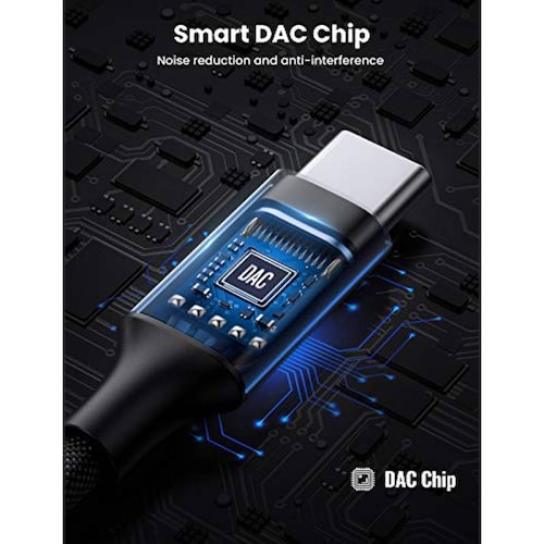 Adaptador UGREEN USB-C a JACK 3.5MM para auto celulares con chip