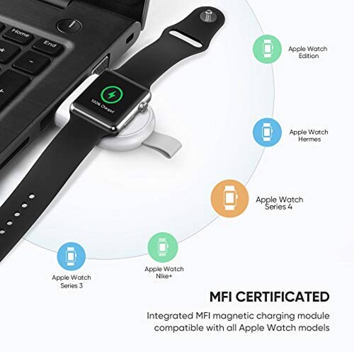 UGREEN Cargador para Apple Watch Apple MFi Certificado  SPOR/Nike+/Hermes/Edition