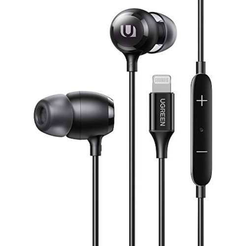 UGREEN Auriculares con Conector Lightning MFi Certifica E XR XS 7 8 iPad Air Mini
