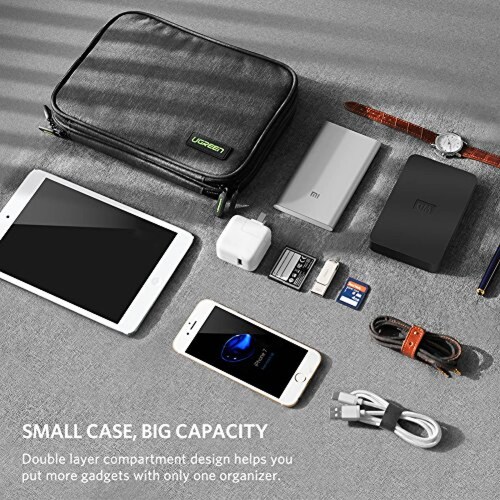 UGREEN Organizador de Viaje Bolsa Portable para Accesor  Memoria Memoria USB etc.
