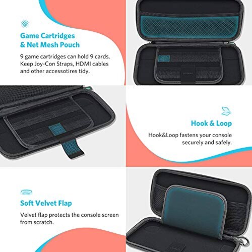 UGREEN Funda de transporte para Nintendo Switch estuche sorios de Nintendo Switch