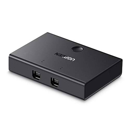 Ugreen 2x1 Adaptador USB Hub 2.0 Switch para Impresoras ior 2 entradas y 1 salida