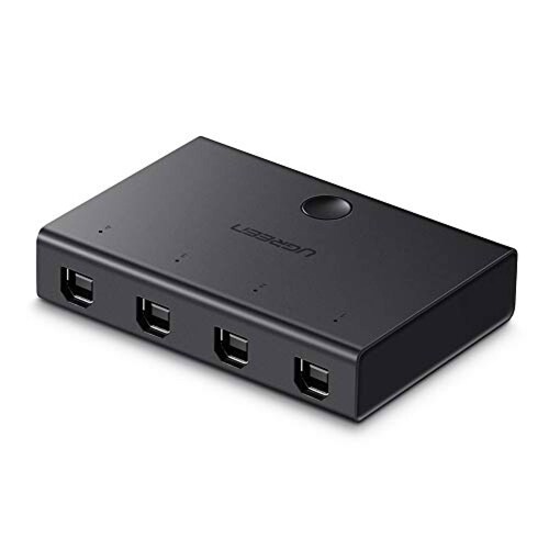 Ugreen 4x1 Adaptador USB Hub 2.0 Switch para Impresoras ior 4 entradas y 1 salida