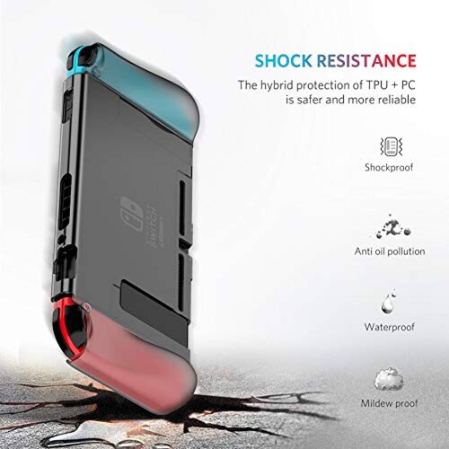 UGREEN Funda para Nintendo Switch Case Protectora de Ab  y Joy-con Control  Negro