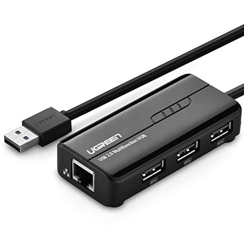 Ugreen Hub USB 2.0 con RJ45 100 Ethernet Compatible con  Mac OS X Linux Chrome OS