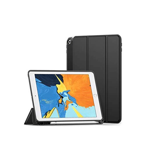 Funda para iPad 9.7 2017/2018 Soporte Protectora ible con Auto-Sueño Negro