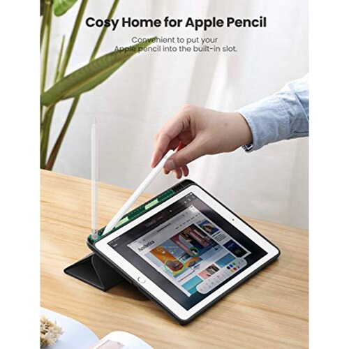 Funda para iPad 9.7 2017/2018 Soporte Protectora ible con Auto-Sueño Negro