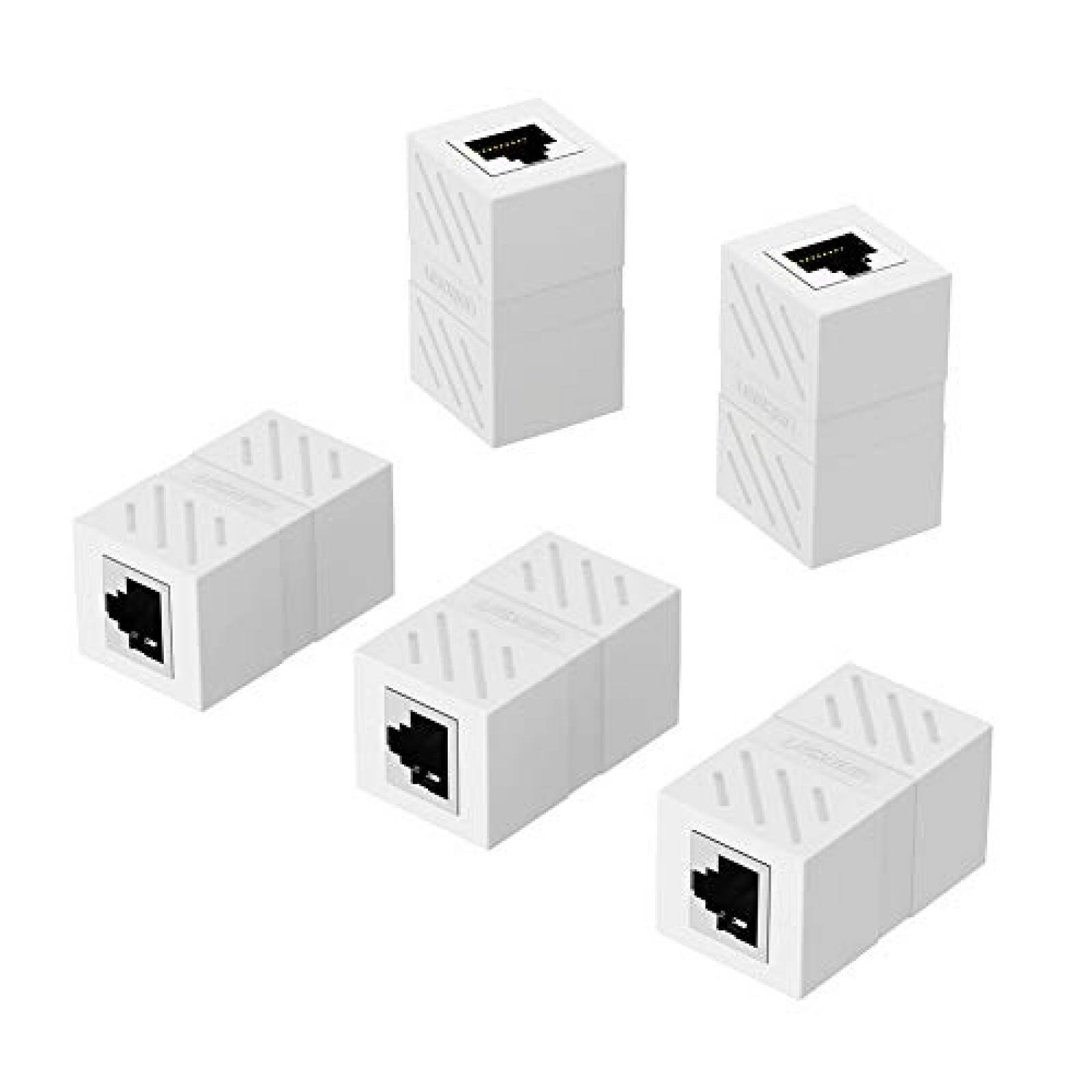 Ugreen Adaptador RJ45 para cable de Red Ethernet Cat6 R ra a hembra 5 ...