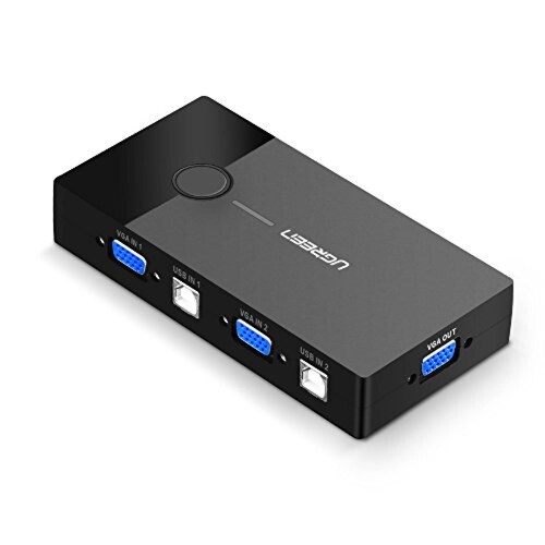 UGREEN 2 en 1 Adaptador USB y VGA Switch KVM USB VGA 10 VGA y USB 1 Salida de VGA