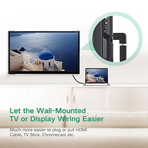 Ugreen® Adaptador HDMI macho a hembra 270 Grado ángulo   de Alta Velocidad 2 Pack