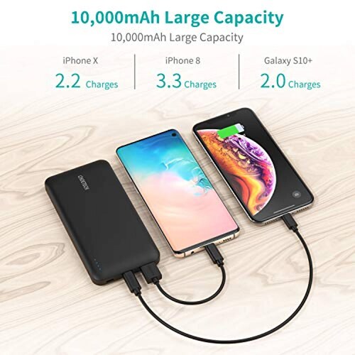 Funda Cargador Portátil CHOETECH 10000mAh Power Bank Car iPad y etc