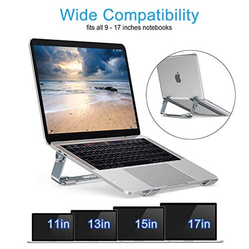 Funda Soporte Ajustable para computadora portátil, CHOET dor 9 y 17