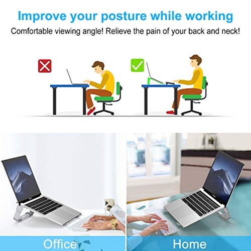 Funda Soporte Ajustable para computadora portátil, CHOET dor 9 y 17