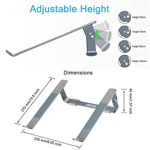 Funda Soporte Ajustable para computadora portátil, CHOET dor 9 y 17