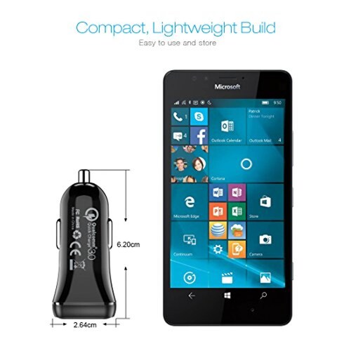 Funda Cargador Auto USB Tipo C 36W CHOETECH,Carga Rapida 6,Pixel XL