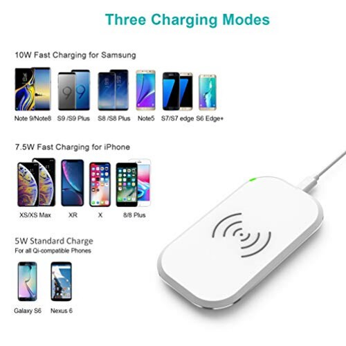 Funda CHOETECH Cargador Inalámbrico Rápido, Wireless Cha /Note 5/S7