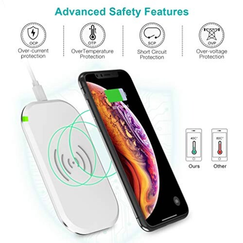 Funda CHOETECH Cargador Inalámbrico Rápido, Wireless Cha /Note 5/S7