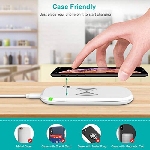 Funda CHOETECH Cargador Inalámbrico Rápido, Wireless Cha /Note 5/S7