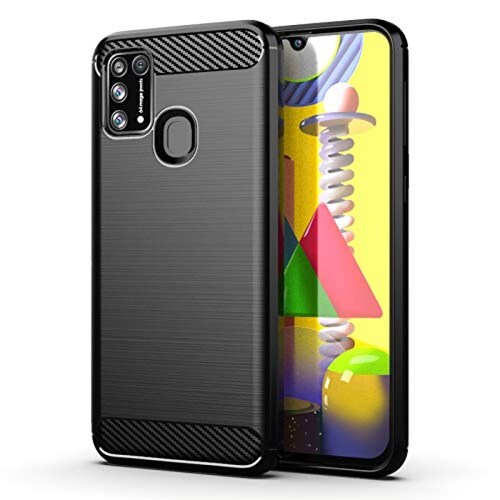 Funda HaroKing Funda para Samsung Galaxy M31,Silicona TP tos, Negro