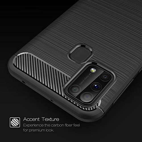 Funda HaroKing Funda para Samsung Galaxy M31,Silicona TP tos, Negro