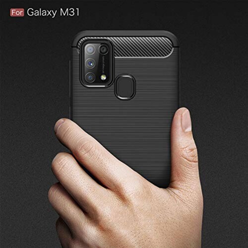 Funda HaroKing Funda para Samsung Galaxy M31,Silicona TP tos, Negro