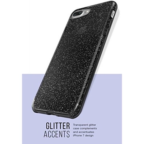  Funda Silk iPhone 7 Clear Case, Smoked Silver
