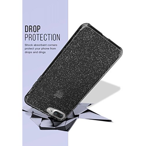  Funda Silk iPhone 7 Clear Case, Smoked Silver