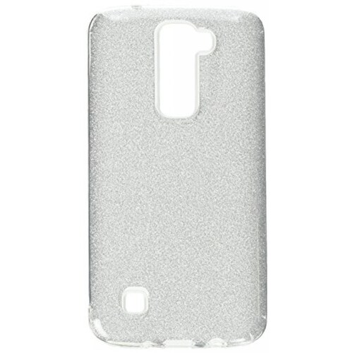  Funda Asmyna Cell Phone Case for LG K7 - Silver Full Glitter
