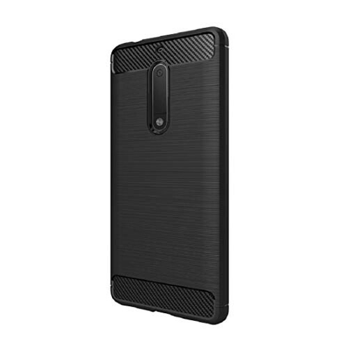  Funda Amzer Pudding - Carcasa de TPU Delgada, Nokia 5, Negro