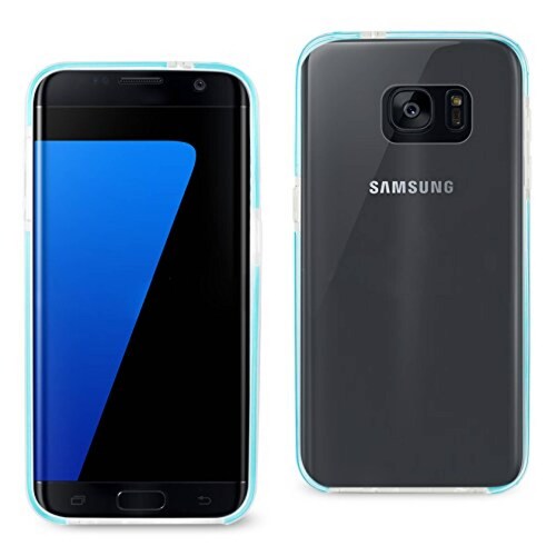  Funda Reiko - Carcasa para Samsung Galaxy S7 Edge, Color Azul