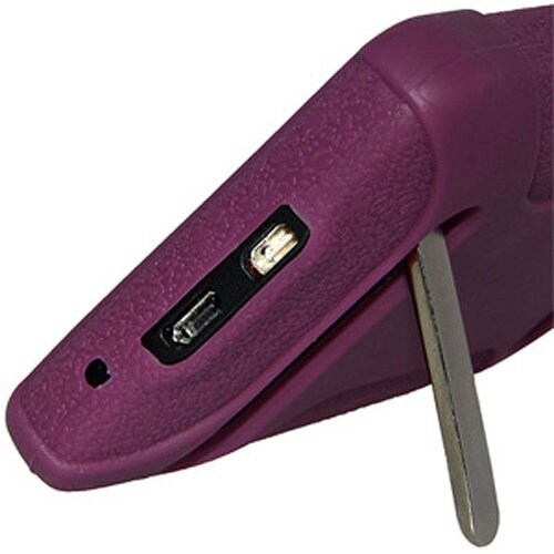  Funda Amzer - Carcasa de Silicona para HTC EVO 4G, Color Morado