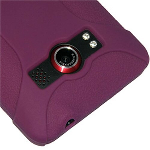  Funda Amzer - Carcasa de Silicona para HTC EVO 4G, Color Morado