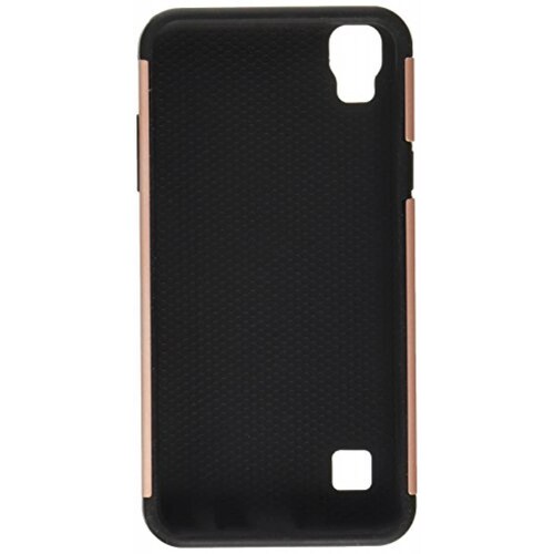 Funda Asmyna Cell Phone Case for LG Tribute HD - Rose Gold/Black