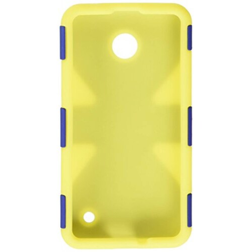  Funda HRWireless (TM - Funda para Nokia Lumia 635, Azul, Amarillo
