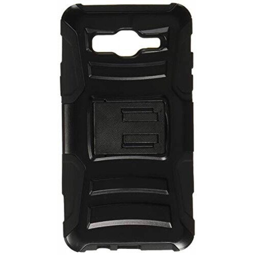  Funda HRWireless Cell Phone Case for Samsung Galaxy On5 - Black/Black