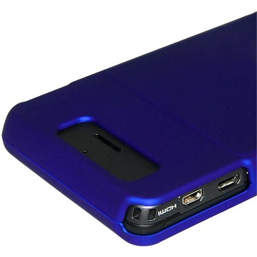  Funda Amzer Rubberized Snap-On Case for Motorola Droid X MB810 - Blue
