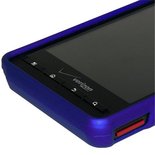  Funda Amzer Rubberized Snap-On Case for Motorola Droid X MB810 - Blue