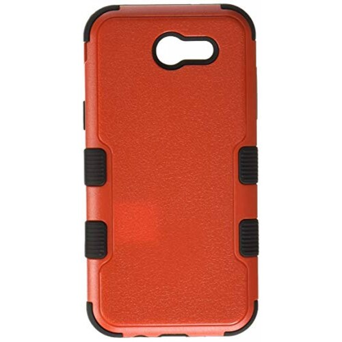  Funda Asmyna MyBat - Carcasa para Samsung Galaxy J3, Rojo Natural/Black