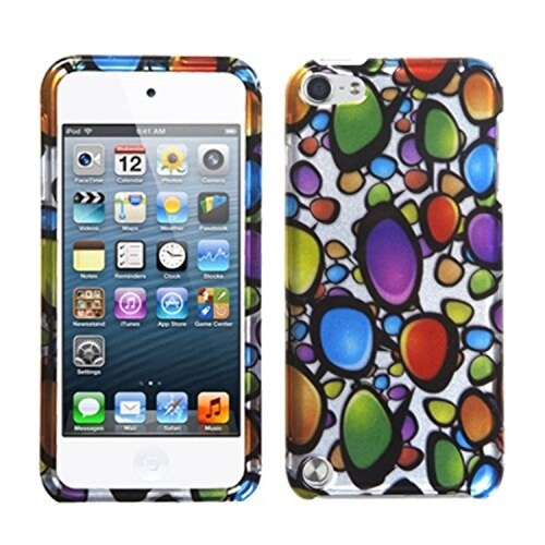  Funda Asmyna Rainbow Gemstones 2D Silver Protector Cover for iPod Touch 5