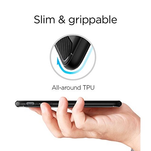  Funda Spigen Rugged Armor Funda Compatible con iPhone 7 Plus - Negro (PET)