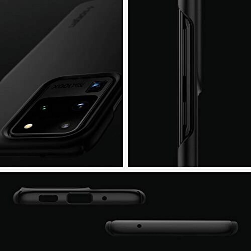  Funda Spigen Thin Fit Funda Compatible con Samsung Galaxy S20 Ultra - Negro