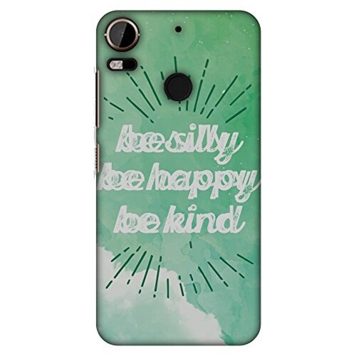  Funda Amzer - Carcasa rígida para HTC Desire 10 Pro, diseño de Texto Be Silly
