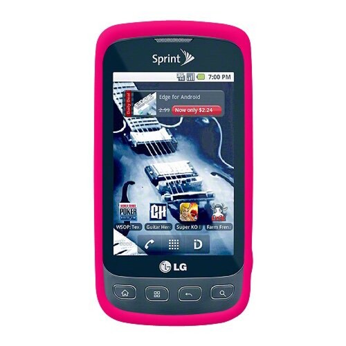  Funda Amzer AMZ89633 Silicone Skin Jelly Case for LG Optimus S LS670, Hot Pink