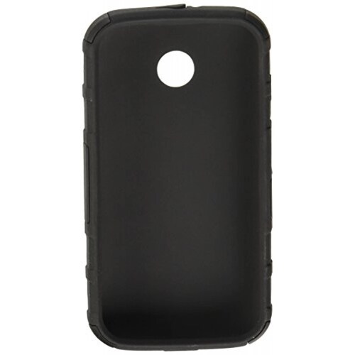  Funda Amzer Rugged Hybrid Kickstand Case Cover for Motorola Moto E XT1022, Black